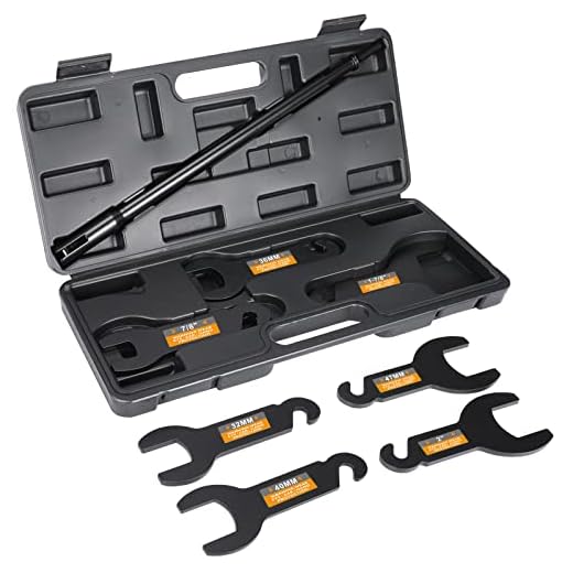 DenForste Pneumatic Fan Clutch Removal Tool Kit - 8pcs Clutch Fan Removal Tool Kit Compatible with Jeep, Ford, GM, Chrysler