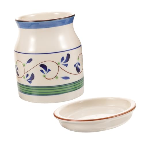 TEHAUX Soporte Secador de Cubiertos Cerámico para Cocina y Mesa Organizador de Palillos y Utensilios Escurridor de Vajilla Resistente y Fácil de Limpiar Uso Hogar y Restaurantes