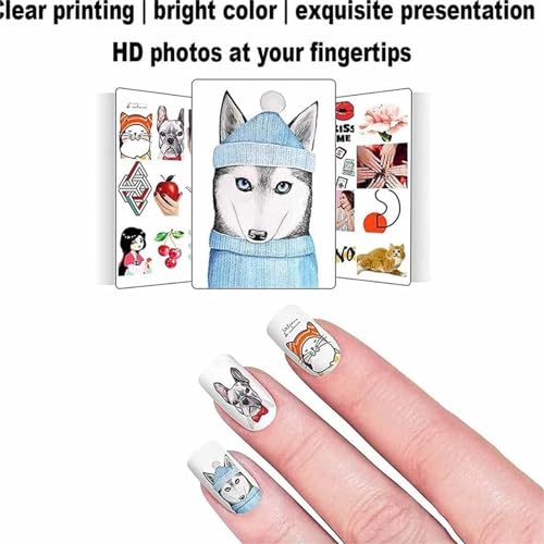 3D Smart Automatic Nail Printer Machine,3D Nail Art Printer,Portable Digital Mobile Nail Art Printer,with Touch Screen, 10 Seconds Painting, for Nail Studio/Manicurist/Nail Lovers