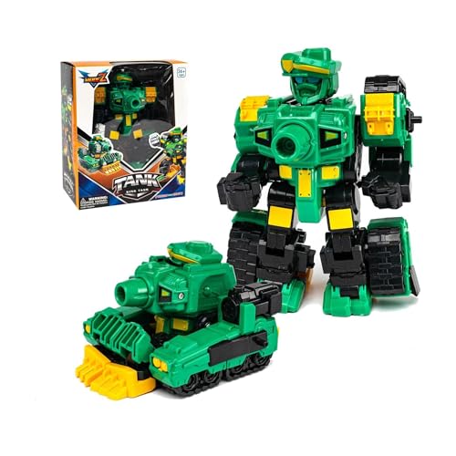 Rockclo Transformable Robot Toys Transforming Tank to Robot