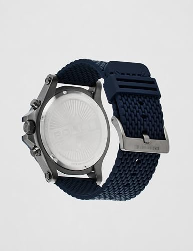 Image of Police Black Dial Multifunction Silicone Strap Watch for Men