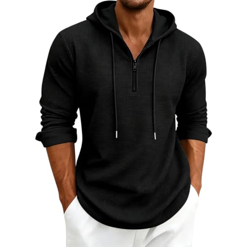 Sudadera anti UV hombre casual caqui manga larga ligera con capucha XXXL