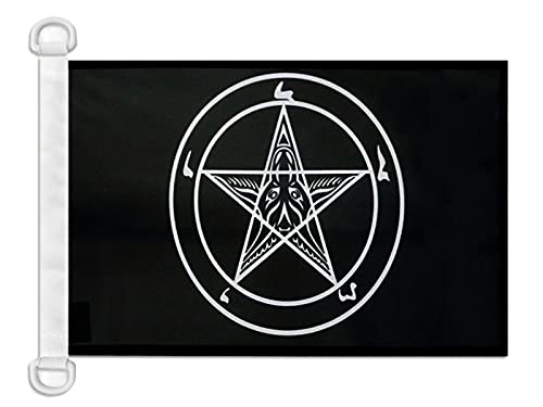AZ FLAG Baphomet Church of Satan Nautical Flag 18'' x 12'', Templar order flags 30 x 45 cm, Banner 12x18 in for boat — image 1