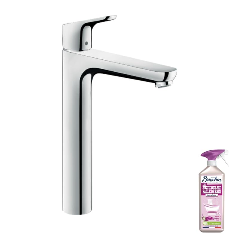 Mitigeur lavabo HANSGROHE Focus 230 avec tirette et vidage chrome + nettoyant Briochin