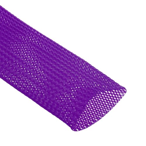 Manchon extensible pour regrouper gros câbles 7,5 cm uxcell violet 3 m