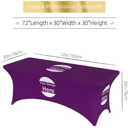 Miniatura 6 de Mantel personalizado de 6 pies, mantel personalizado para eventos de ferias, cumpleaños, boda, aniversario, feria, mantel personalizado (color 1, 6