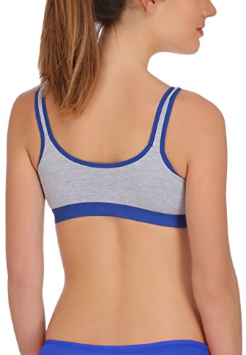 Image of FIMS - Fashion is my style Women's & Girls' Cotton Non-Wired Sports Bra (Pack of 3)