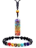 M&N Jewelry Designs Crystals and Healing Stones - 7 Healing Energy Chakra Stones, Natural Tiger Eye,