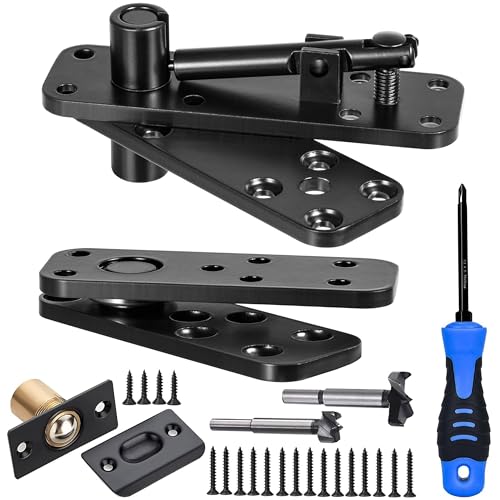 Hidden Door Hinge 570Lbs Load-Bearing Heavy Duty 360&deg; Swinging Pivot Hinge for Secret Doors...