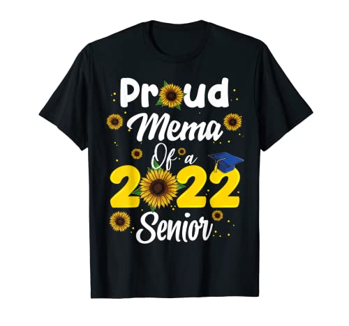 Proud Mema Of Senior Class Of 2022 Graduation Men Women Maglietta
