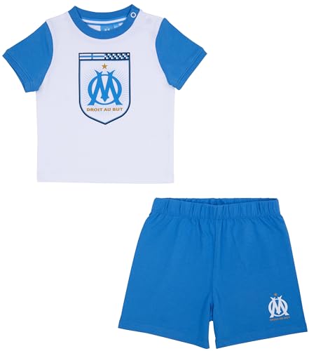 OLYMPIQUE DE MARSEILLE Ensemble t-Shirt Short bébé garçon Om - Collection Officielle 24 Mois