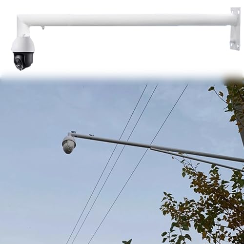Support poteau caméra extérieur 1m avec boucles pour angle mural CCTV IP