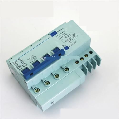 Disjoncteur DZ47LE 4P 32A 400V RCBO différentiel contre surintensité et fuite