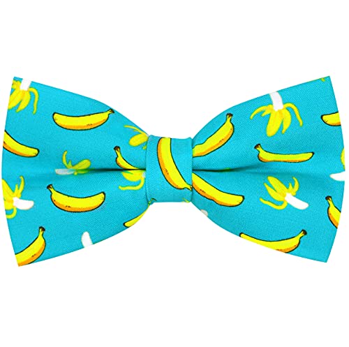 OCIA Cotton Fun Pattern Bow Tie for Mens Boys Kids Cute Pre-tied Bowties (Banana)