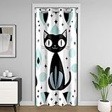 Photo Gallery richhome divertente tenda per porta a forma di gatto nero per la privacy, arte astratta, armadio, geometria, divisorio, 150 x 203 cm, nero, blu, camera da letto, soggiorno, trattamenti per finestre Photo Gallery richhome divertente tenda per porta a forma di gatto nero per la privacy, arte astratta, armadio, geometria, divisorio, 150 x 203 cm, nero, blu, camera da letto, soggiorno, trattamenti per finestre