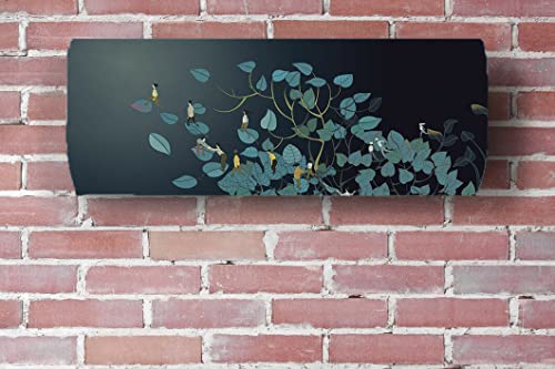 Image of Thinking Works Printed Air Conditioning Dust Cover Folding Designer Ac Cover for Indoor Split Ac 1.5 ton (97 x 31 x 21.5 ), Polyester
