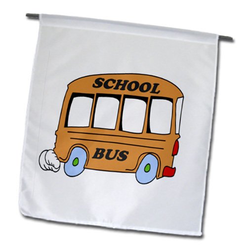 3dRose Little Red Schoolhouse Gartenflagge - 30,5 X 45,7 Cm, Aus Polyester, Einseitig Bedruckt