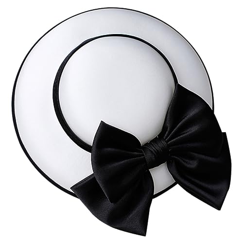Chapeau rétro blanc féminin pour sublimer une coiffure de soirée en un instant