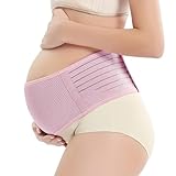 AARAM Maternity Belt Pregnancy Belly Support Belt for Pregnancy, Breathable Adjustable Belly Band for Pregnant Women - Back Support, Lower Back Pain Relief & Posture Support | Abdominal Binder (Skin)