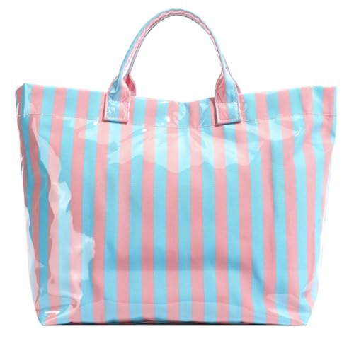 Image of Caistre Women's PVC Tote Handbags Shoulder Bag Winter Fall Fashion Kraft Paper Tote Bag Y2K Large Shopping Bag