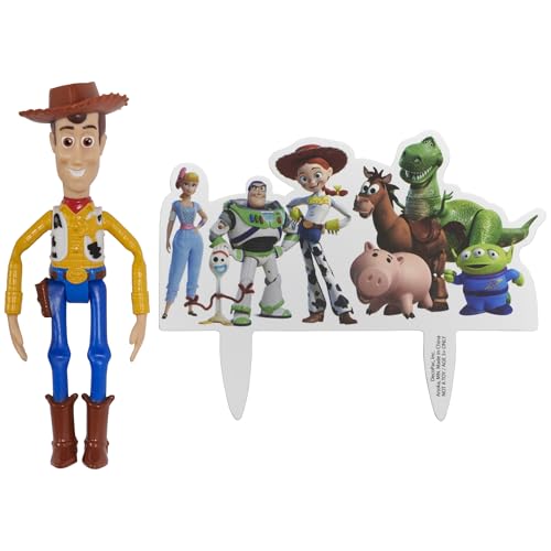 DecoSet® Disney and Pixar Toy Story 4 Team Toy Cake Topper, 2-Piece Decoration Set for Creating Playful Cakes by DecoPac - Image 8