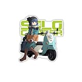 ゆるキャン△ 車用 ステッカー アニメ 車シール 防水 DIY 改造 汎用 カーデコレーション ノート スーツケース パソコン 飾り物 24cm