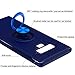 Venoro Galaxy Note 9 Case, 360 Degree Rotatable Ring Stand and Ring Holder Kickstand Fit Magnetic Car Mount Slim Soft Protective Case Cover for Samsung Galaxy Note 9 / SM-N960U (Blue)