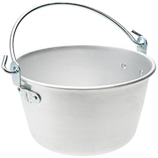 Pentole Agnelli FAMA4426 Paiolo con Manico Arco e Orlo in Alluminio BLTF, 26 cm, Argento