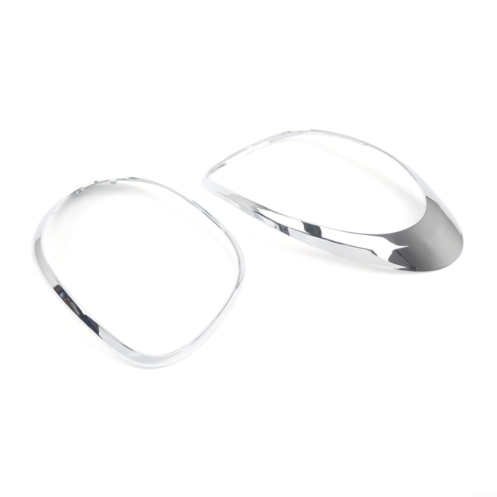 Marco embellecedor de luz trasera de coche para Fiat 500L (2014-2020), bisel de luz trasera ABS, acabado plateado, OEM 68235995AA / 68235996AA, juego de 2 piezas