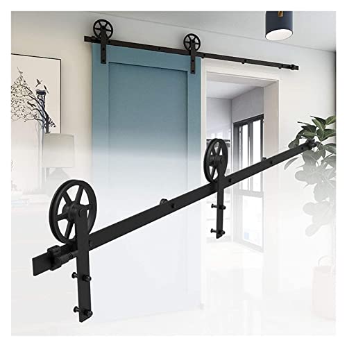 Kit de hardware para puerta de granero resistente y corredera de 3.04M 4