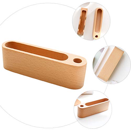 Suporte de mesa de negócios Cabilock de madeira com nome e suporte para mesa de negócios, suporte pa