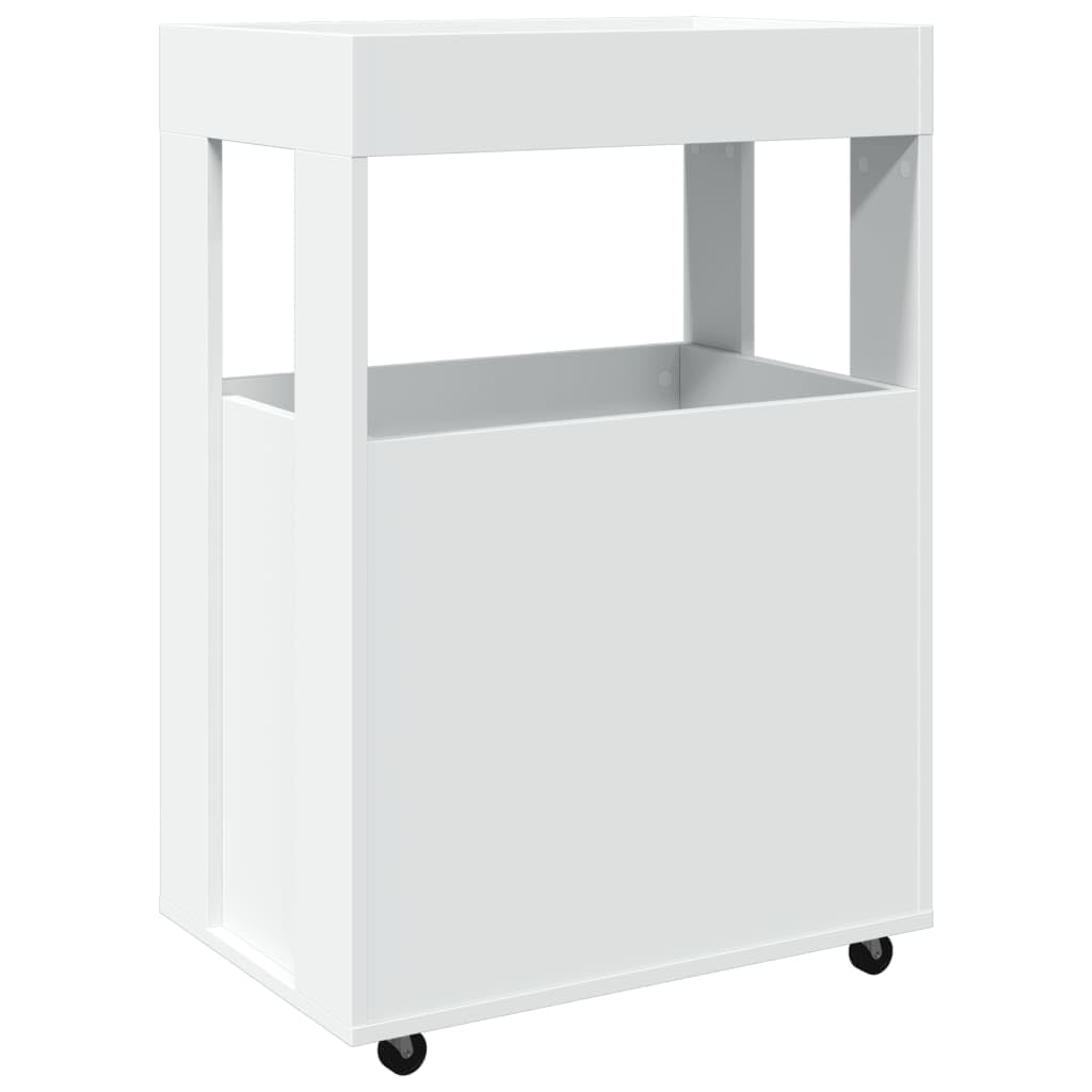 Homgoday Carrello da bar bianco 60 x 39,5 x 89 cm, in legno ingegnerizzato, mobile da bar, tavolo da vino per liquori e bicchieri, credenza per buffet, portabottiglie per vino, mobile da bar per