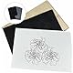 50 Blatt Transferpapier,Pauspapier Schwarz,Kohlepapier,papier zum Durchschreiben A4,Graphitpapier,Kohlepapier zum Nachzeichnen,Abpauspapier,Pauschpapier A4 für Papier,Holz,Leinwan,Keramik(Schwarz)