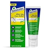 Solarcaine After Sun Face Gel, Cooling & Moisturizing Relief for Sun-Stressed Skin, Redness & Peeling, Non-Greasy, Hypoallergenic, Fragrance-Free, Non-comedogenic 1.5 oz