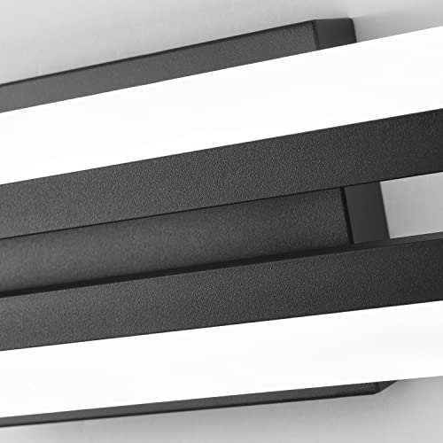 Image of PRESDE 24 Inch LED Vanity Light Bar, Modern Black Bathroom Light Fixtures Over Mirror Dimmable