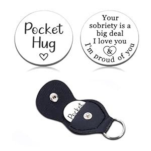 Sobriety Gifts for Women Men 1 Year Sobriety Coin Gifts One Year Anniversary Sober Gifts for Women Men Alcoholics Anonymous Gifts for Male Female Recovery Cancer Sentimental Gifts Double-Sided