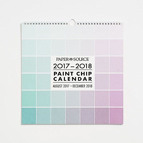 Paint Chip 2018 Wall Calendar