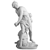  Veronese Design 11 1/4 pulgadas David Arming Slingshot escultura griega resina mármol blanco acabado