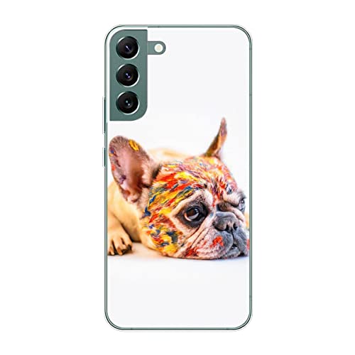 Coque Samsung S22 Plus 5G antichoc TPU robuste motif bouledogue art