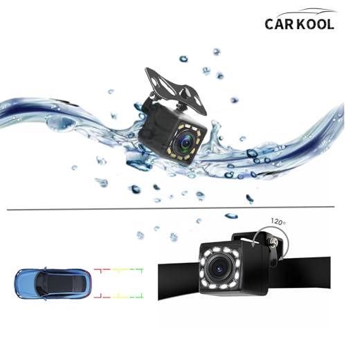 Image of Backup Camera for Car, 12 LED HD Night Vision Waterproof Reverse Camera 140 Wide View Angel Rearview Camera for Cars,SUV,Trucks,RV, Pickup