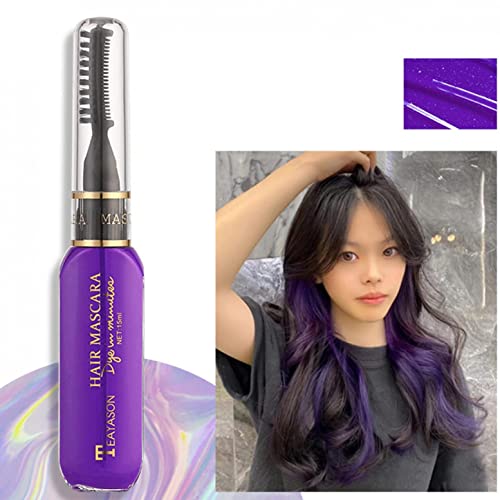 Professional Instant Hair Color, Disposable Hair Chalk Comb For Girls Kids Temporary Hair Color Dye, Washable Hair Mascara Hair Dye Spray For Cosplay Party Makeup 3Ml #TOP1
