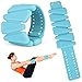 BestFire - Pesas de muñeca ajustables para mujer, 2 piezas de pulseras de silicona con correa para la muñeca, pesas de tobillo para yoga, natación, ejercicios, 1 libra, azul