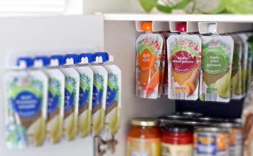 Miniatura 7 de Storage Theory - Organizador de bolsas de comida, despega y pégalo en el interior de los armarios, refrigeradores o despensas, paquete de 3