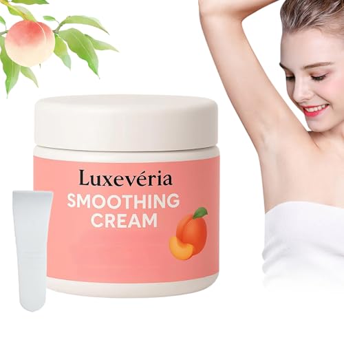 Crema Depilatoria Facial Luxevéria, Crema Suavizante, Depilatoria Con Infusión De Melocotón, Tratamiento Para Una Piel Suave Para Mujeres Y Hombres (1 unidad)