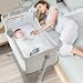 Baby Bassinet,RONBEI Bedside Sleeper Baby Bed Cribs,Baby Bed to Bed, Newborn Baby Crib,Adjustable Portable Bed for Infant/Baby Boy/Baby Girl (Bassinet)