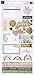 Heidi Swapp Care Free Cardstock Stickers 48/Pkg-W/Champagne Foil