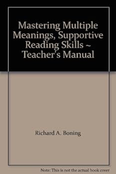 Paperback Mastering Multiple Meanings, Supportive Reading Skills ~ Teacher's Manual Book