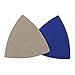 uxcell Triangular Sandpaper Hook and Loop Triangle Sanding Pad Fit 3-1/2