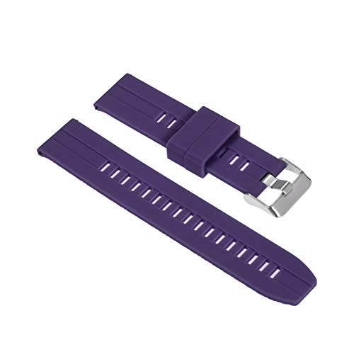 Fesjoy Bracelet en silicone de 22 mm à dégagement rapide avec boucle - Bracelet souple et respirant - Compatible avec montre traditionnelle de 22 mm Cover