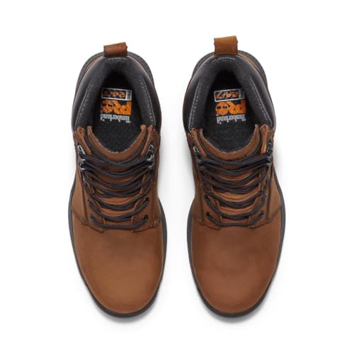 Timberland PRO Timberland PRO Men's Montauk 6 Inch Steel Safety Toe Waterproof Industrial Work Boot, Medium Brown, 8.5 Medium